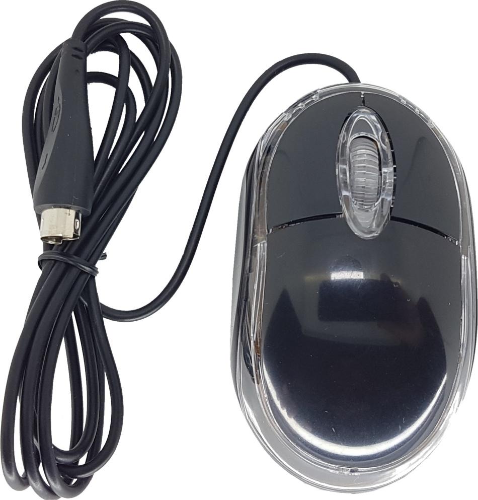 OPTICAL MOUSE PS2 BLACK 3 BUTTON