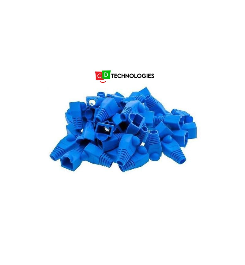 MICROWORLD CONNECTOR: RJ45 BOOTS (100) BLUE