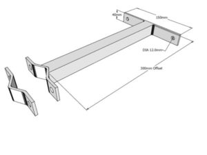 T-Stand off Bracket 300mm