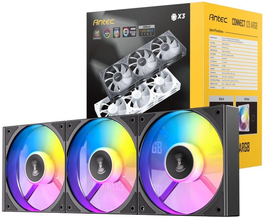 CONNECT 120 ARGB PWM FAN 3 PACK -
