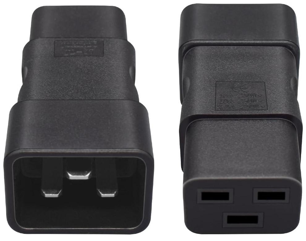 C19 TO IEC C20 PLUG ADAPTER