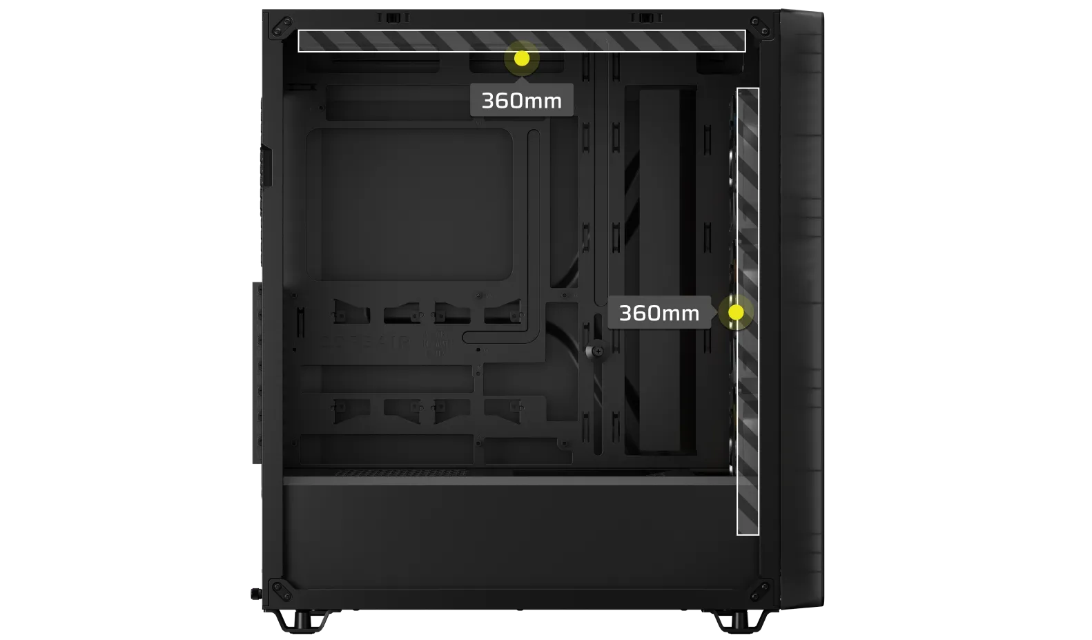 3200D RS ARGB Mid-Tower PC Case; 3x RS120 ARGB fans incl - Smoke. - image 13