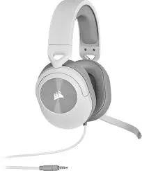 HS55 Stereo White Headset; 50mm Audio Drivers; Omnidirectional mic; Analog; On-ear volume and mute controls - PC;PS4/XBOX