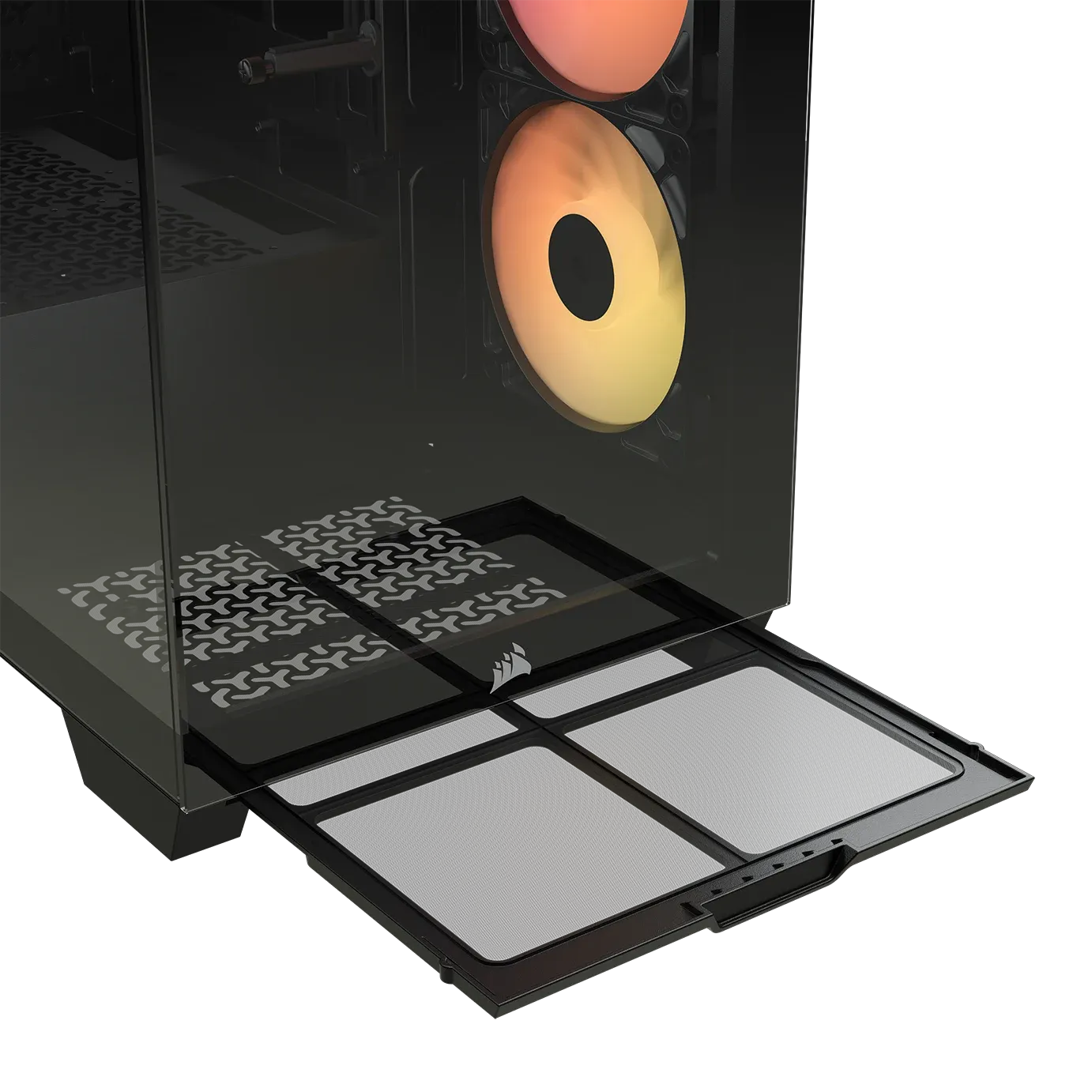 3500X RS-R ARGB Tempered Glass Mid-Tower PC Case; Black - image 6