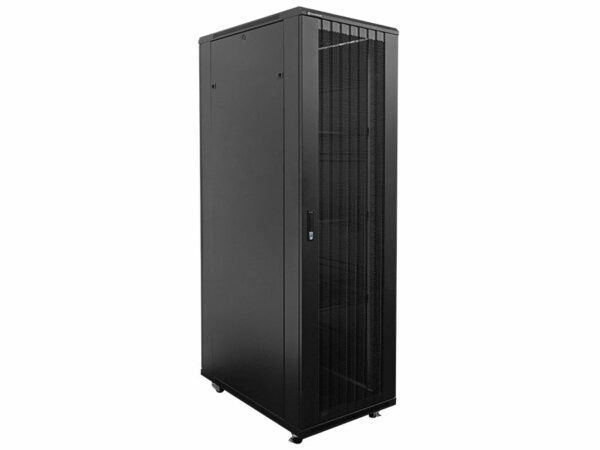 Linkbasic 42U 1M Deep Cabinet 4 Fans 3 Shelves and Perforated Steel Doors