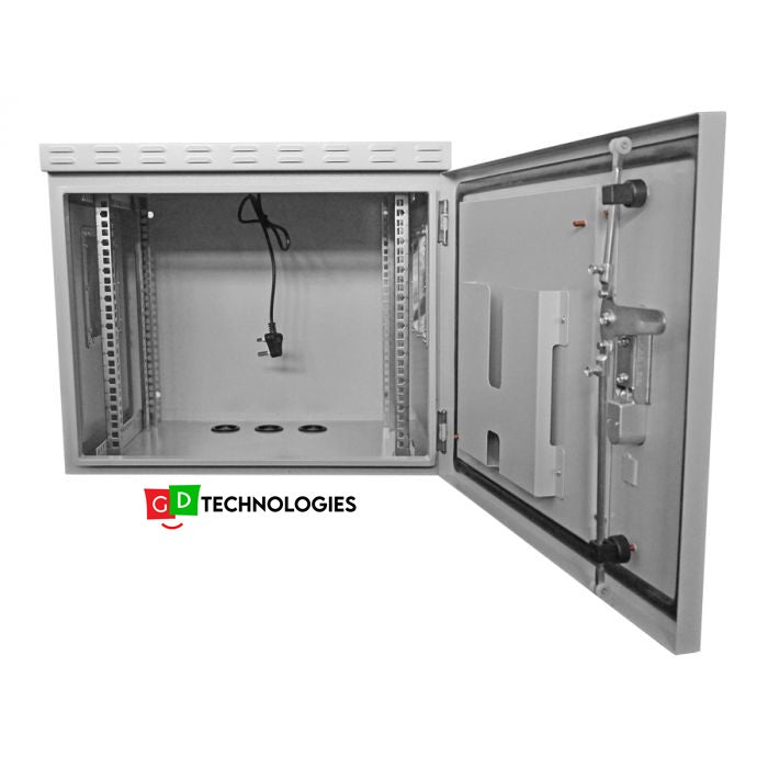 9U 450 DEEP OUTDOOR CABINET 2 X FANS