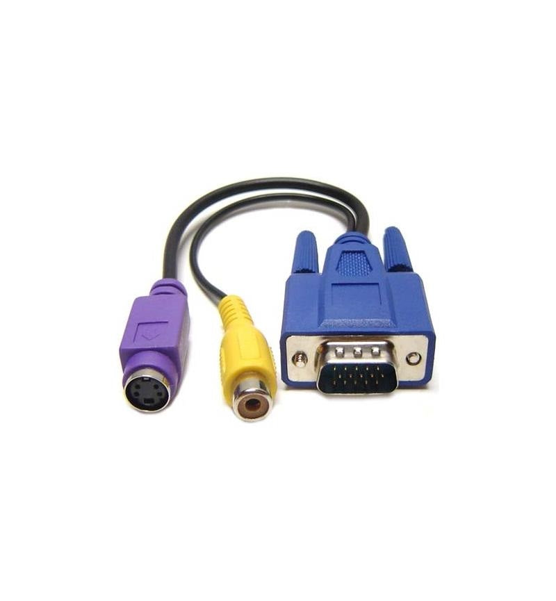 VGA TO 1X RCA YELLOW, 1X SVIDEO