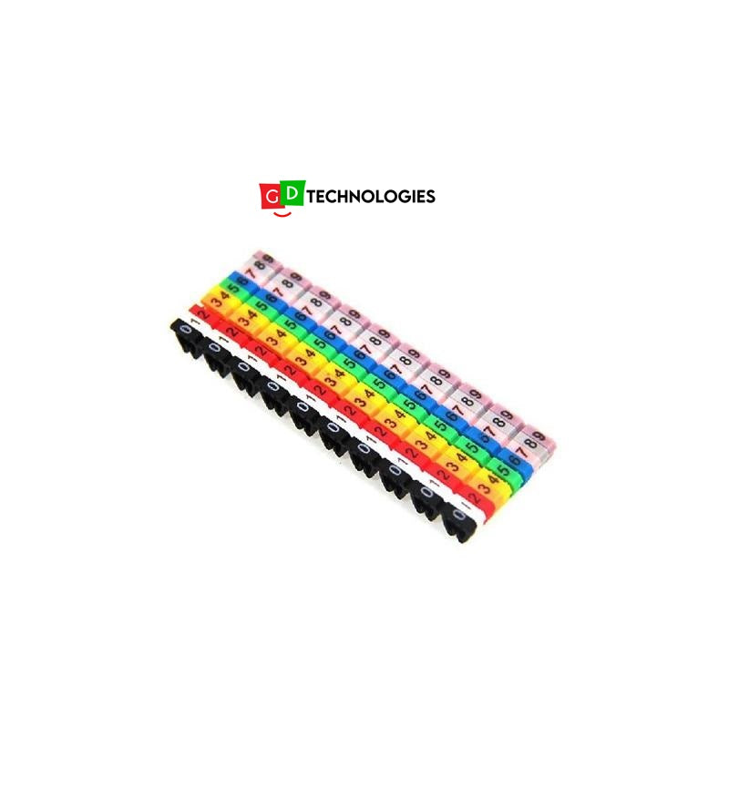 MICROWORLD CONNECTOR CABLE MARKER CLIPS (100)