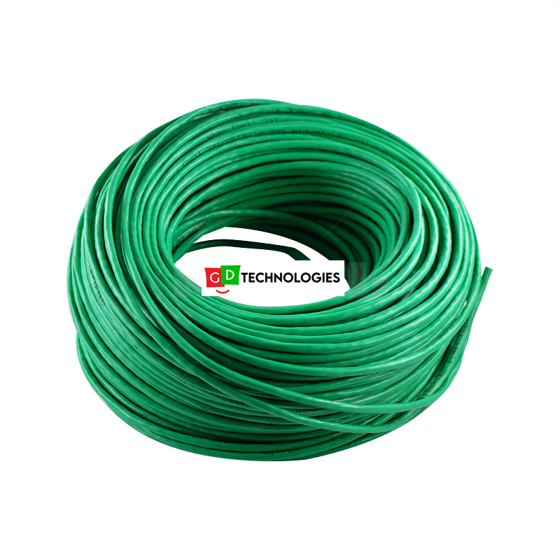 CABLE - CAT5 CCA SOLID GREEN / 100M