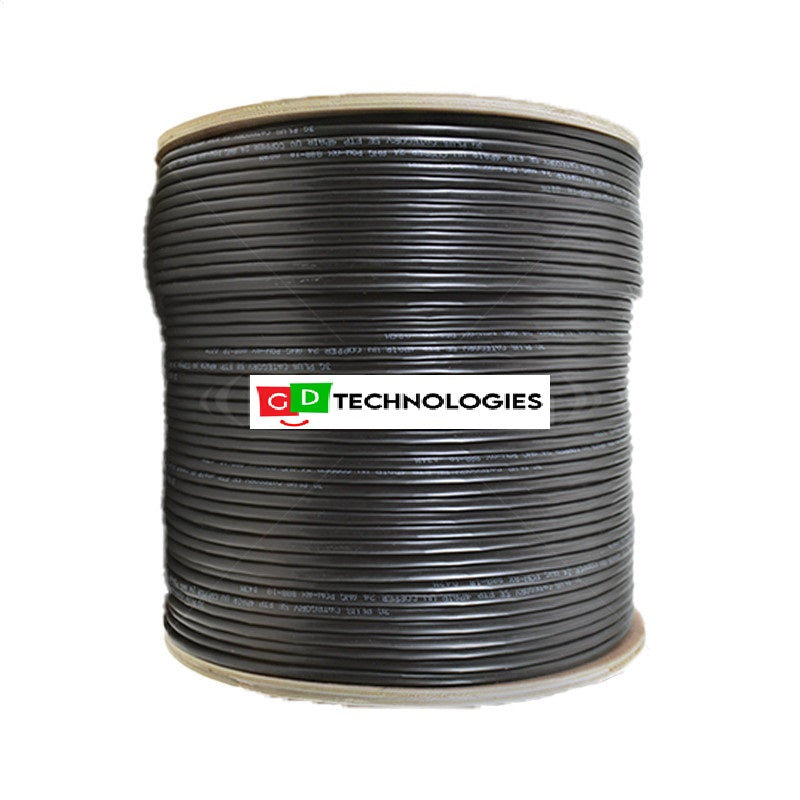 CABLE - CAT6E OUTDOOR UV PROTECTED UTP BC 500M - BLACK