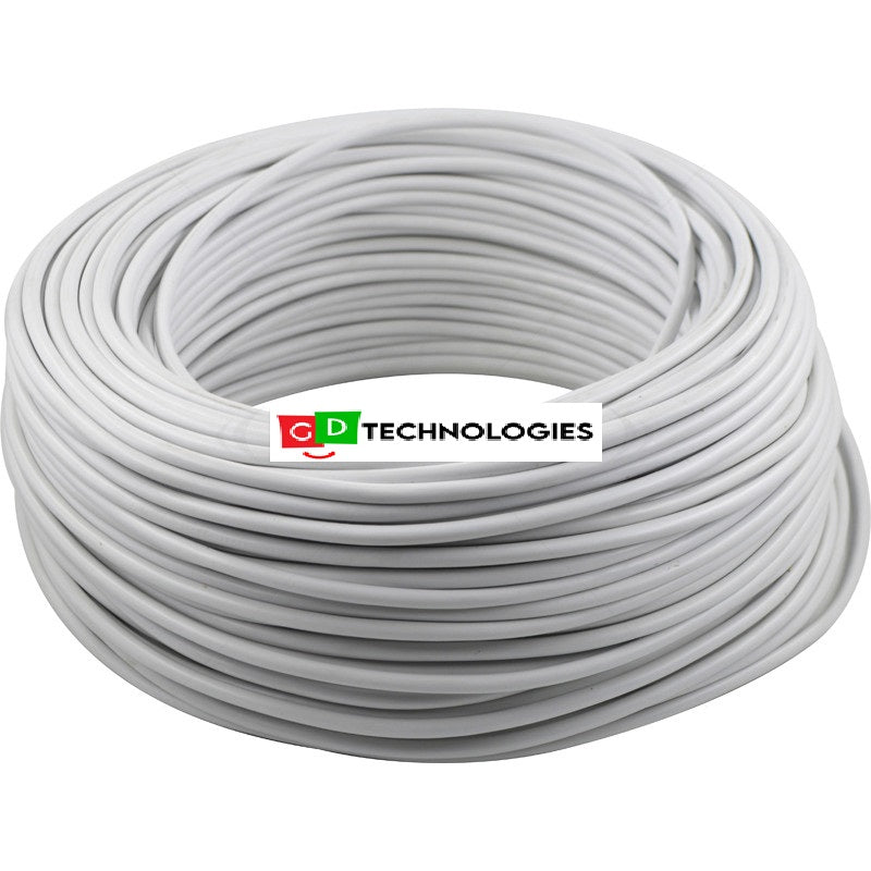 CABTYRE - 0.5MM 4 CORE WHITE / 100M