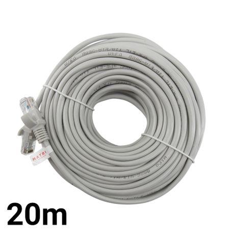 CAT5E    20M GREY SOLID COPPER