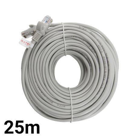 CAT5E    25M GREY SOLID COPPER