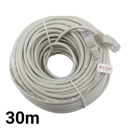 CAT5E    30M GREY SOLID COPPER