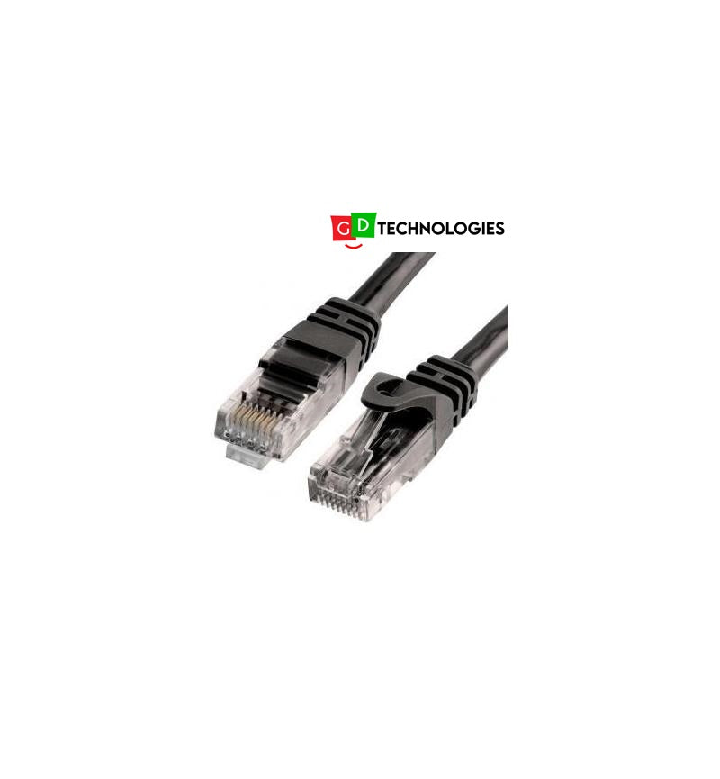 MICROWORLD CAT5E 5M BLACK CABLES