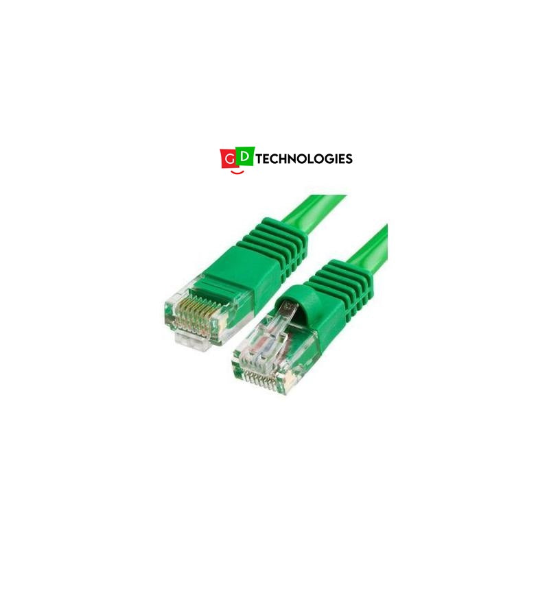 MICROWORLD CAT5E 15M GREEN CABLES