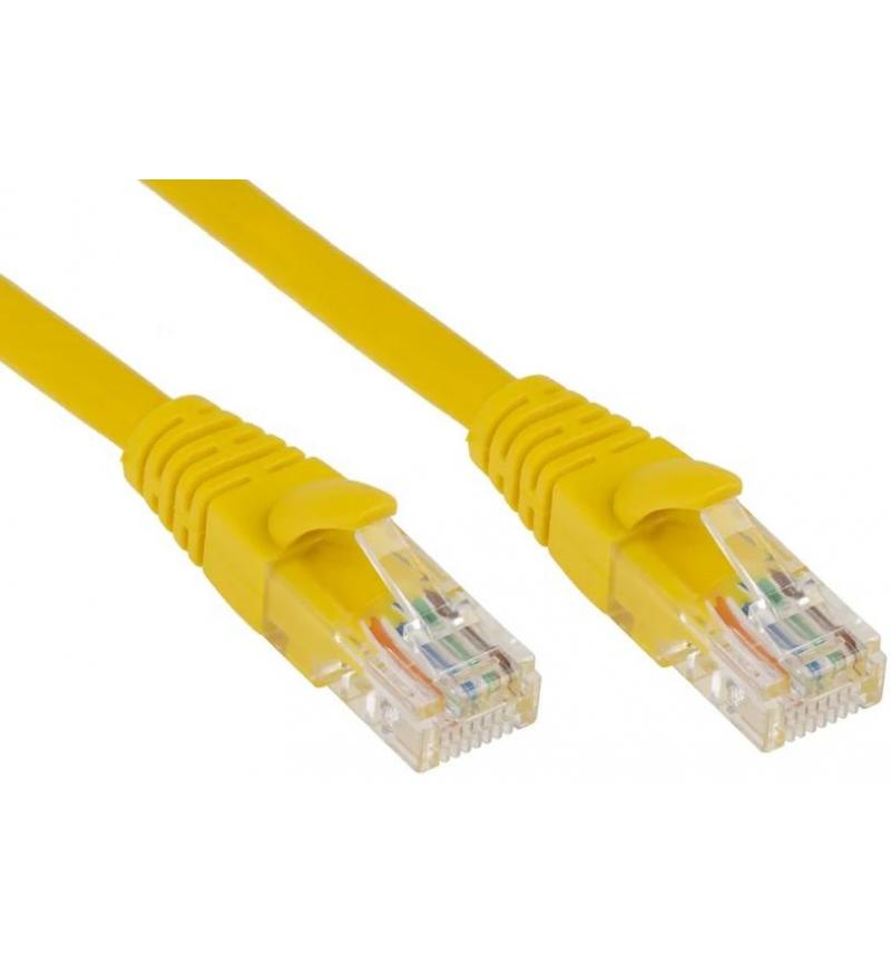 0.25m UTP Cat5e Yellow Flylead (10 pack)