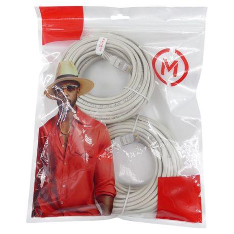 CAT6     1M (X2) GREY SOLID COPPER