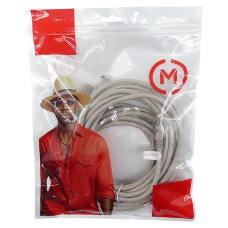 CAT6    15M GREY SOLID COPPER