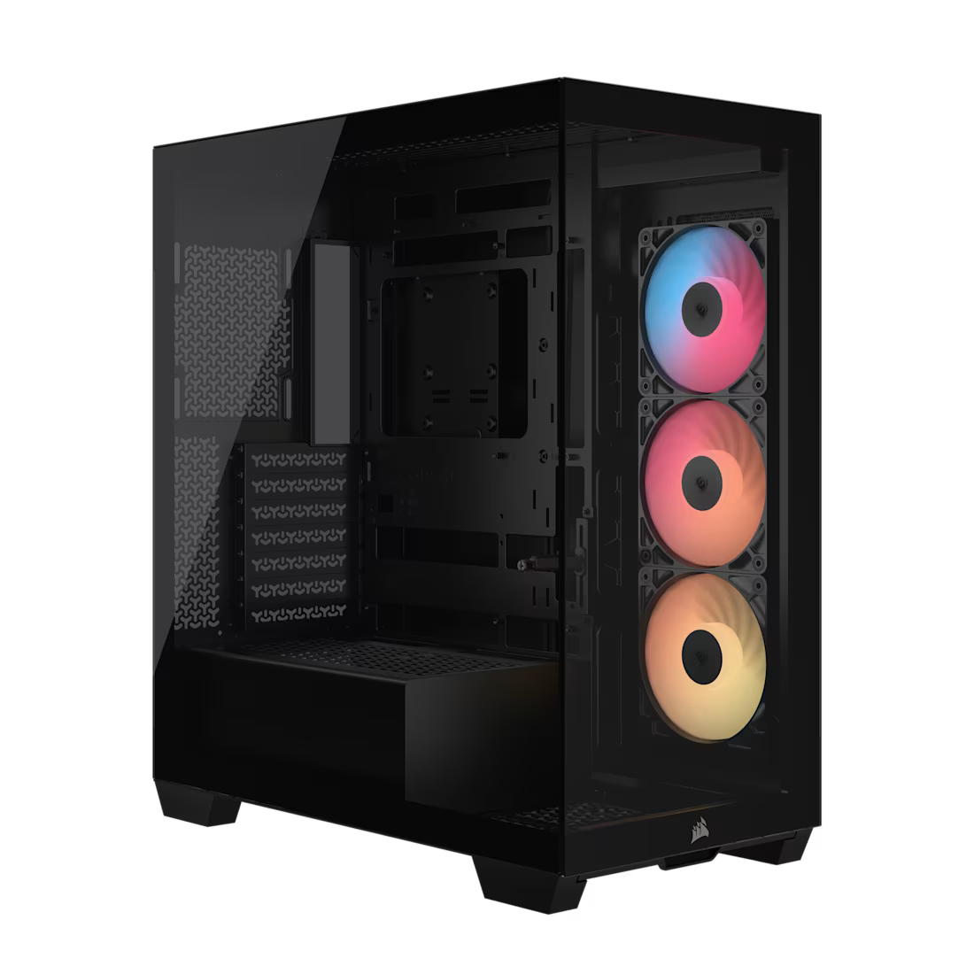 3500X RS-R ARGB Tempered Glass Mid-Tower PC Case; Black - image 7