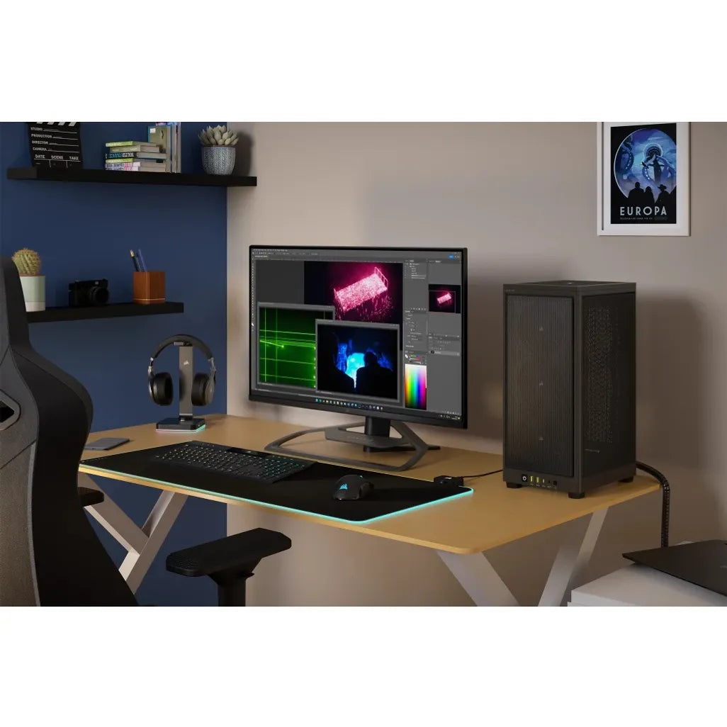 2000D Airflow ITX-Tower; Black; Slim fans/FS PSU only