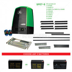 Centurion Sliding Gate Kit D6 SMART Kit + 2xTx4 + Rack + Batt D6SMARTF