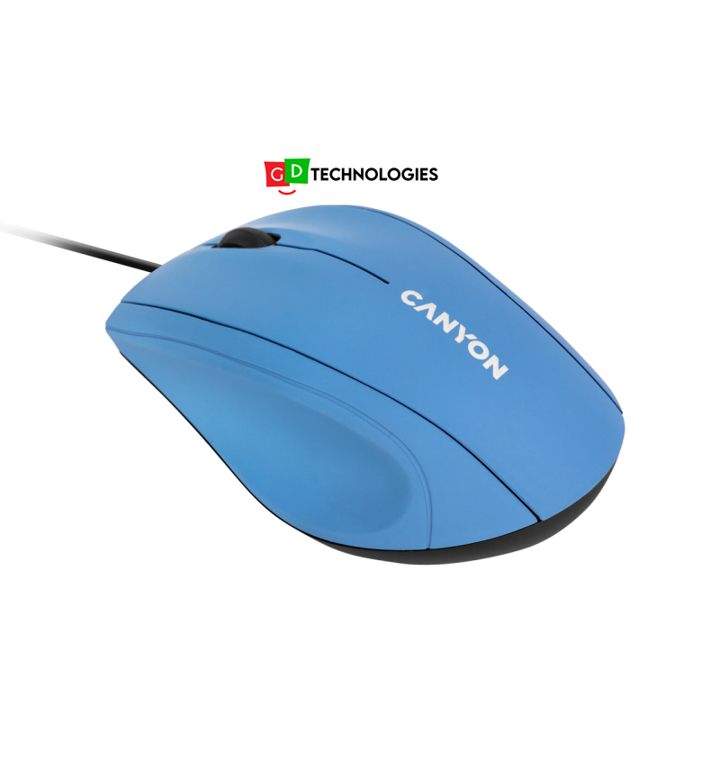 CANYON USB WIRED MOUSE : BABY BLUE