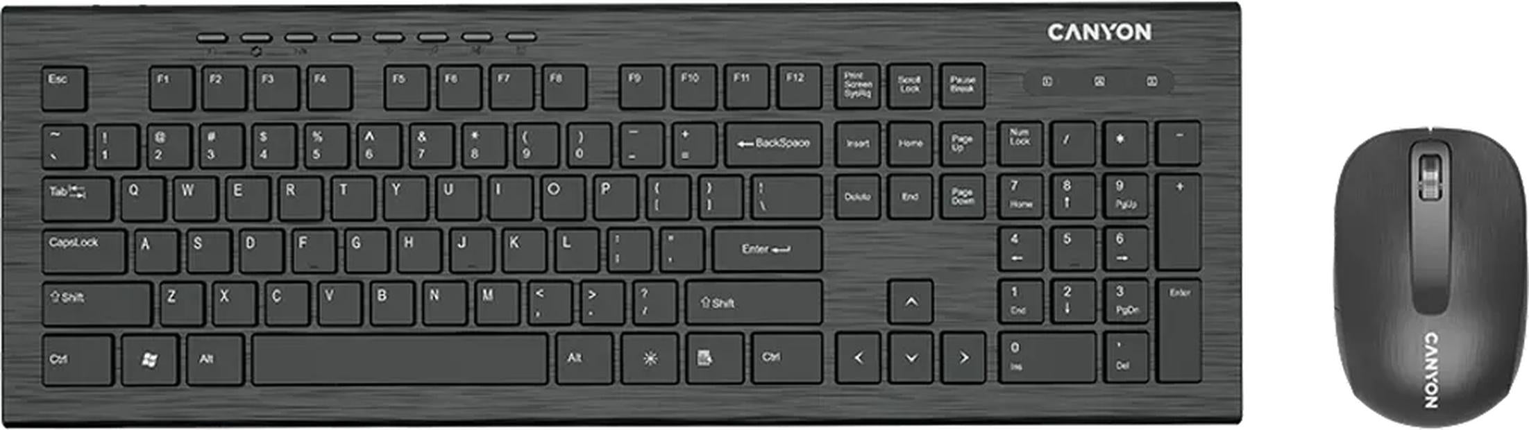 CANYON SET-W4 EN KEYBOARD+MOUSE SLIM WIR