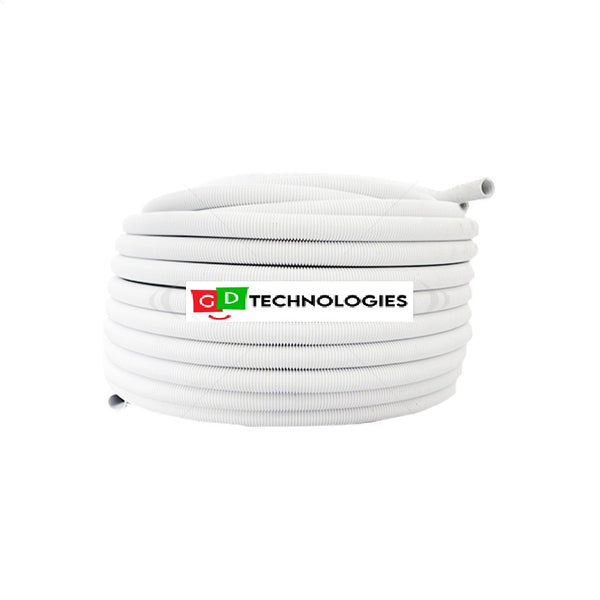 Pvc Sprag CONDUIT PVC - 20MM SPRAG FLEX SOLD PER METER WHITE (50m Rolls)
