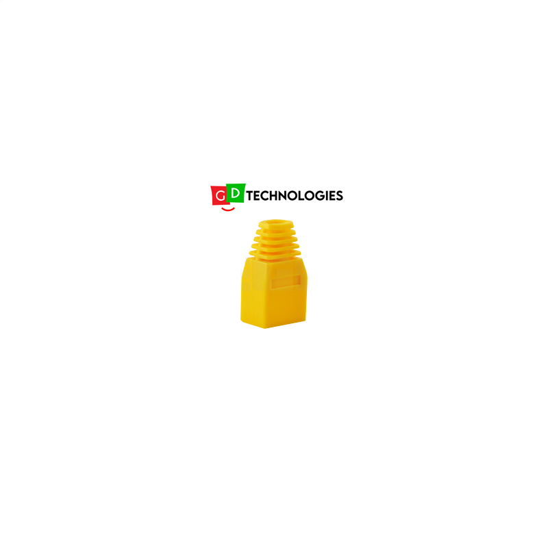 Connector Boot - RJ45 YELLOW (100 Pack)