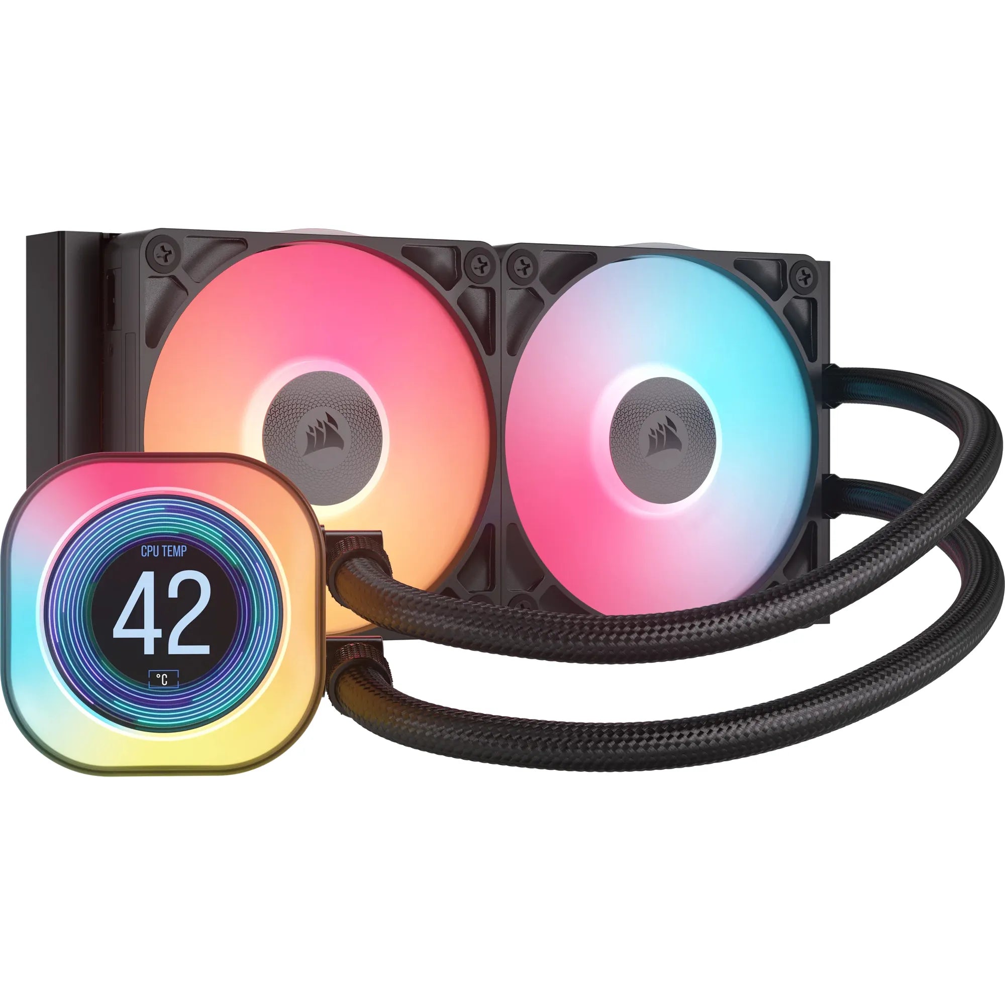 Corsair iCUE LINK TITAN 240 RX LCD Liquid CPU Cooler – RX120 RGB Fans – Fits Intel® LGA 1851/1700; AMD® AM5/AM4. - image 15
