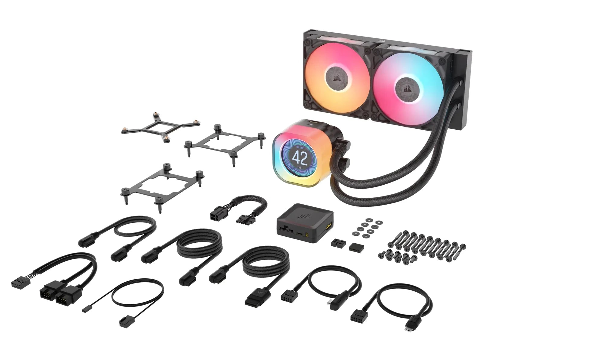 Corsair iCUE LINK TITAN 240 RX LCD Liquid CPU Cooler – RX120 RGB Fans – Fits Intel® LGA 1851/1700; AMD® AM5/AM4. - image 18