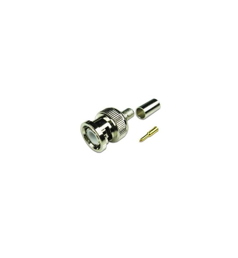 BNC 3 Piece Male Crimp on Connector (10pack)