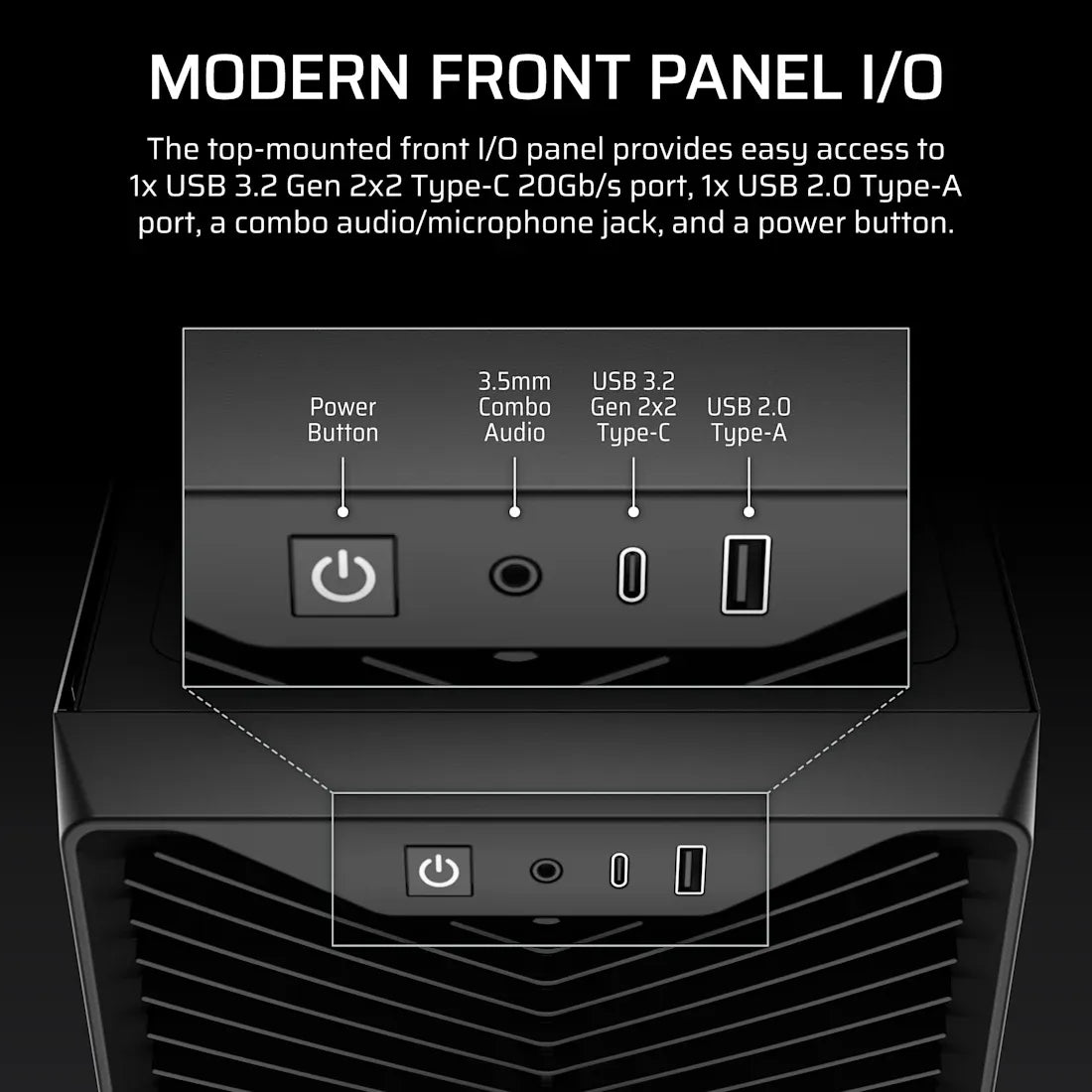 3200D RS Mid-Tower PC Case; 3x RS120 fans incl - Smoke. - image 11