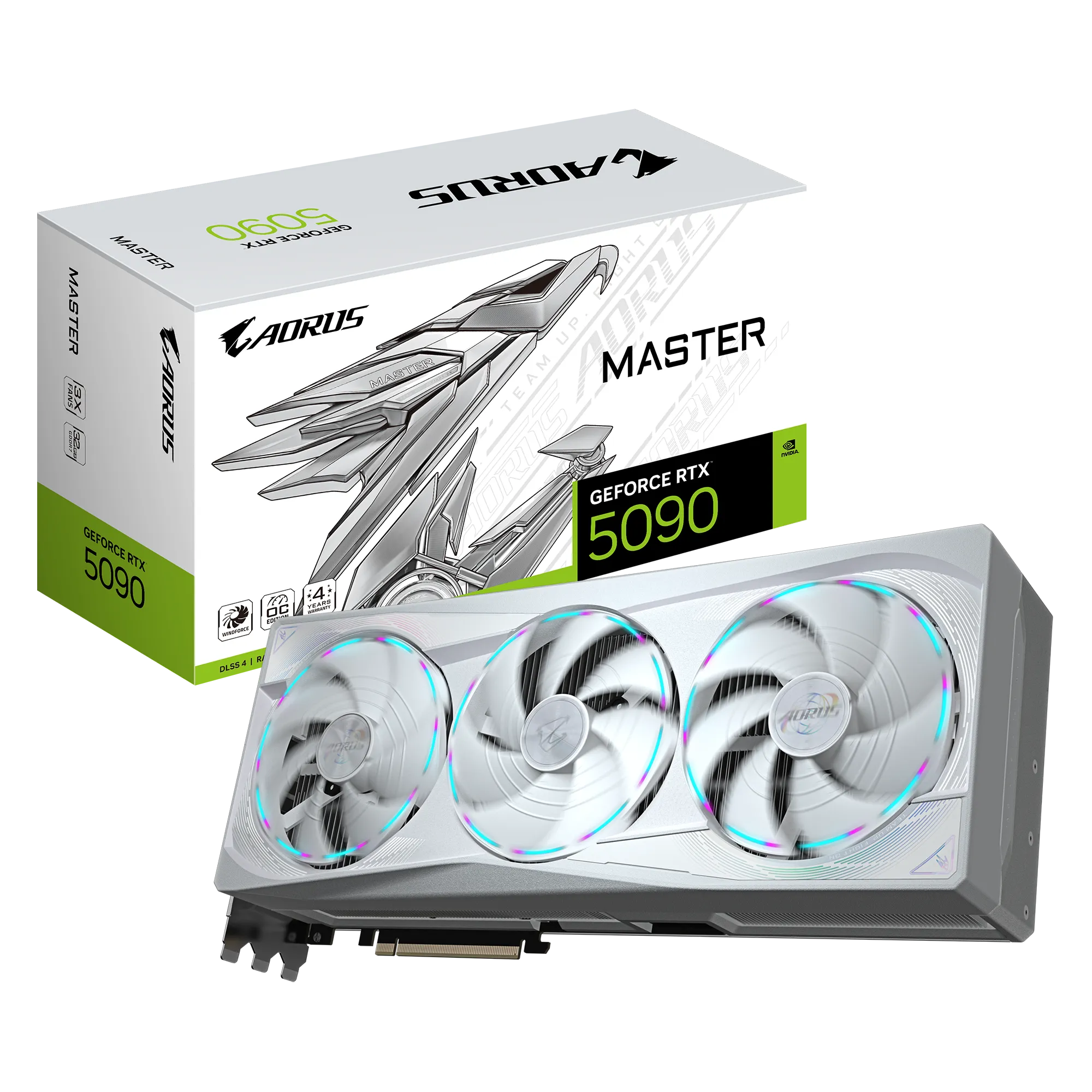 GIGABYTE nVidia GeForce RTX 5090 AORUS MASTER ICE  - 32GB GDDR7; 512-Bit Memory Bus; 1x HDMI; 3x DisplayPort; Min 1000W PSU. . - image 7