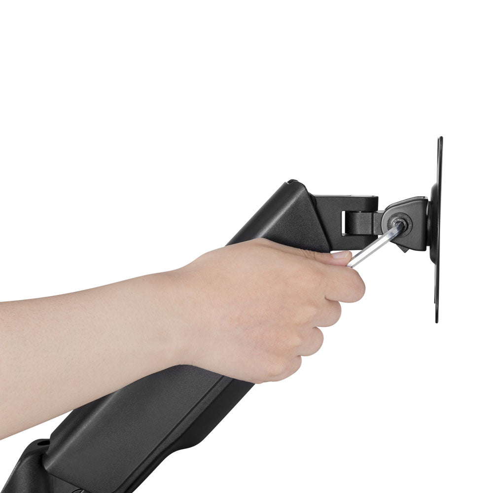 LINKQNET LDT46-C024U | 17-32" DUAL MONITOR SPRING-ASSISTED DESKTOP BRACKET WITH USB AND AUDIO POR