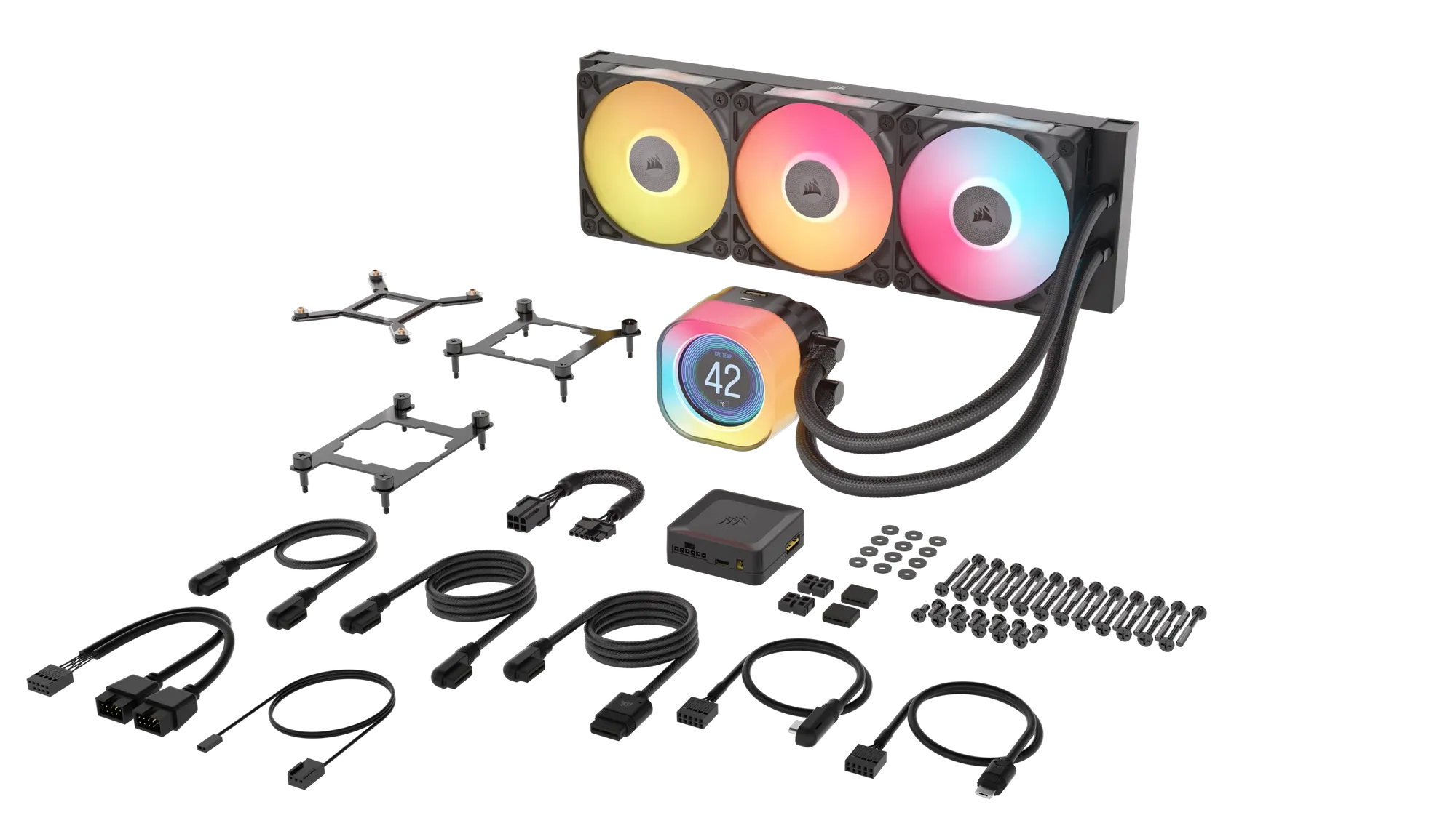 Corsair iCUE LINK TITAN 240 RX LCD Liquid CPU Cooler – RX120 RGB Fans – Fits Intel® LGA 1851/1700; AMD® AM5/AM4. - image 21