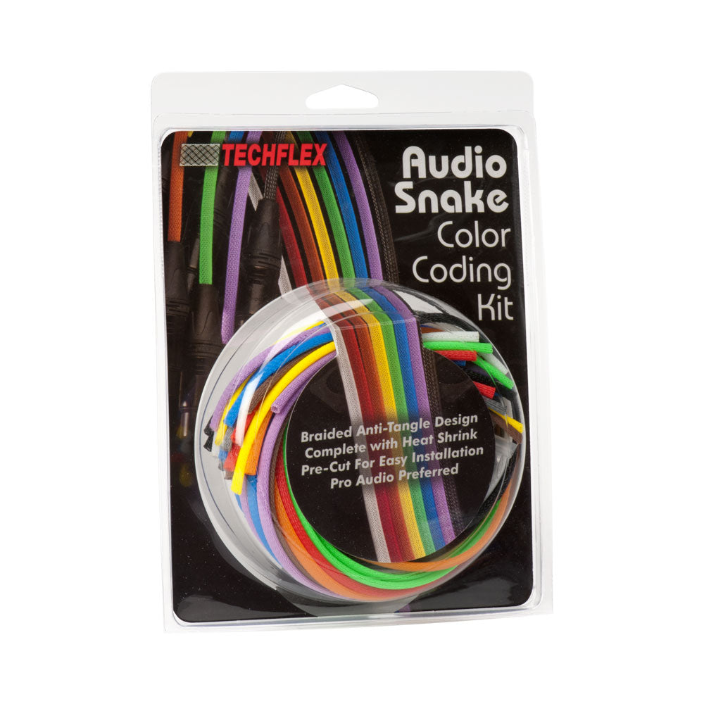 TECHFLEX AUDIO SNAKE COLOUR CODING KIT 6MM
