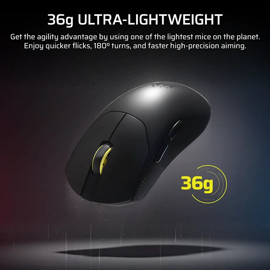 Corsair SABRE v2 PRO ULTRALIGHT WIRELESS Gaming Mouse - Black;  33k DPI. - image 8