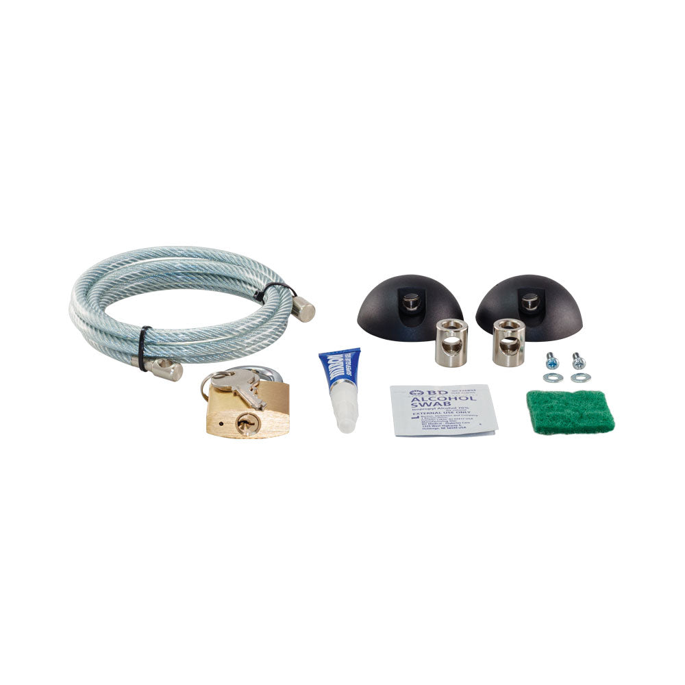 COMPUTER AND MONITOR LOCK KIT WITH PADLOCK