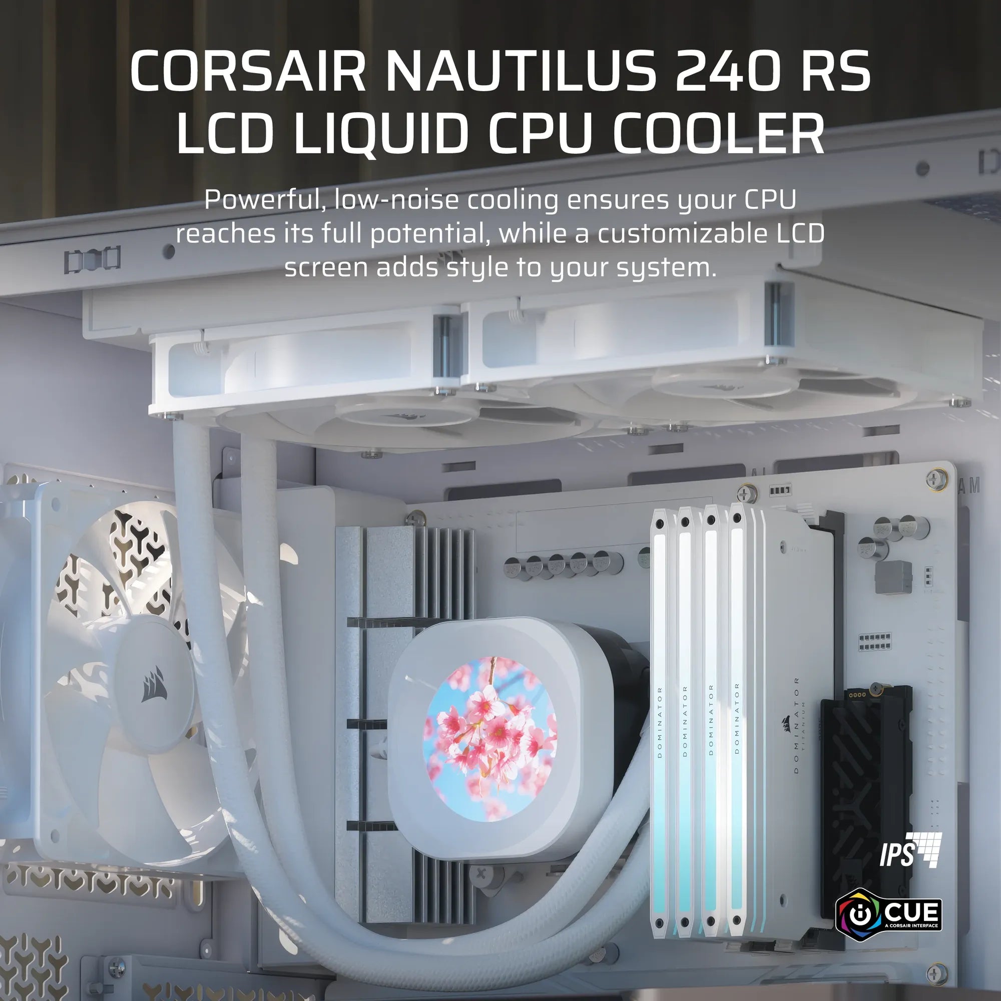 NAUTILUS 240 RS LCD Liquid CPU Cooler – 2.1'''' IPS LCD Screen – RS120 Fans – 240 mm Radiator – LGA 1851/1700;
AMD® AM5/AM4 - - image 10