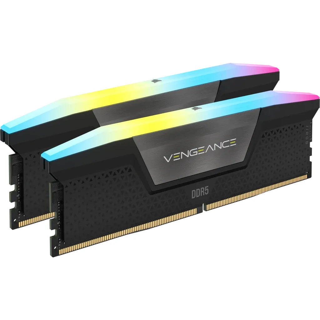 Corsair VENGEANCE® RGB 48GB (2 x 24GB) DDR5 DRAM 6000 C36 Memory Kit; 36-44-44-96; 1.25V Intel XMP - Black - image 2