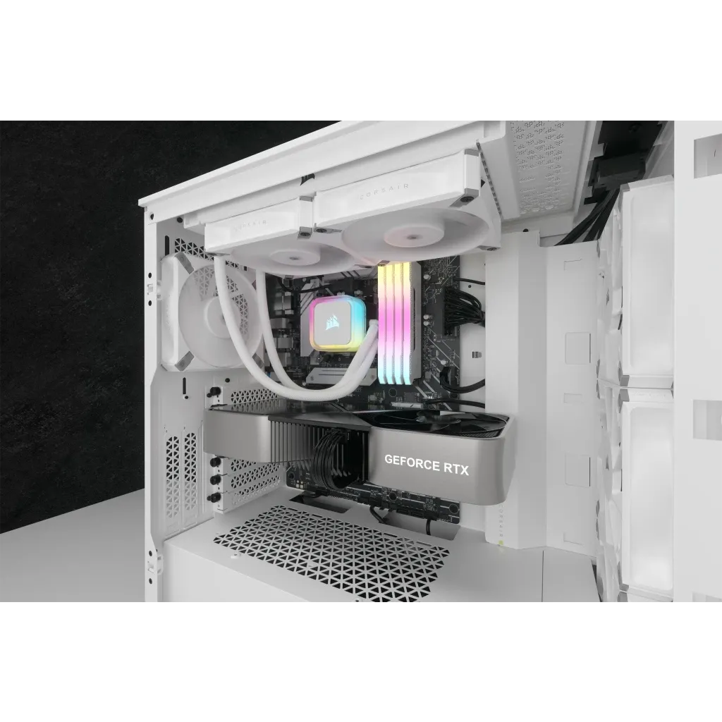 Corsair iCUE H100i ELITE RGB 240mm Liquid CPU Cooler - White AMD: AM5; AM4; sTRX4; sTR5 | Intel LGA: 1700/1851; 1200; 115X; 2066 - image 13