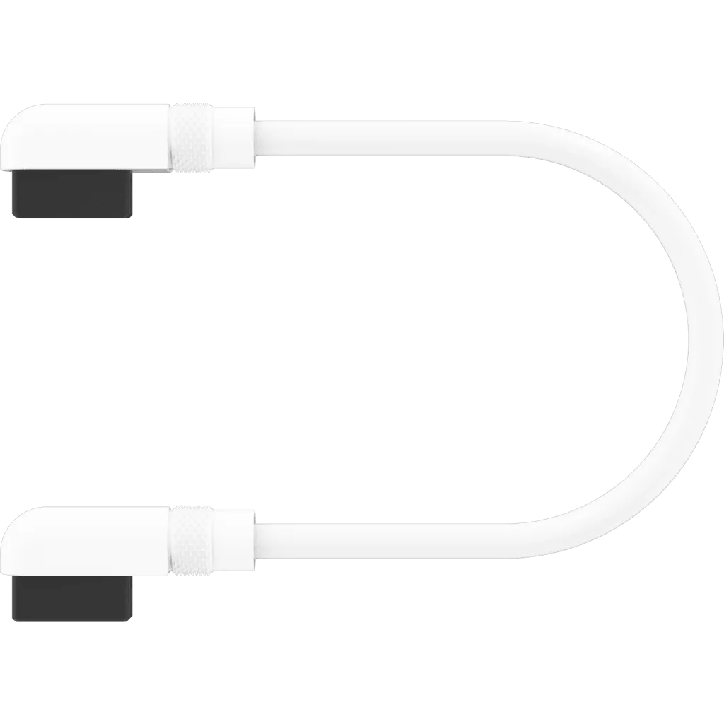 Corsair iCUE LINK Cable; 2x 135mm with Slim 90° connectors; White - image 5