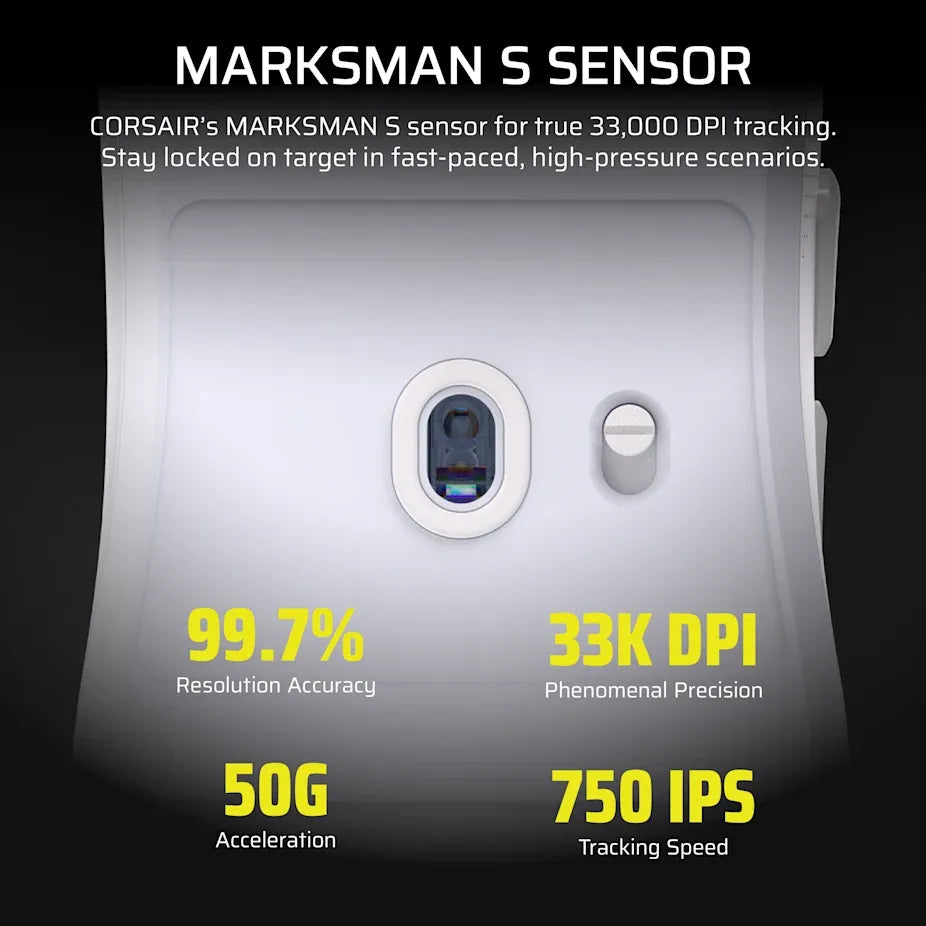 Corsair SABRE v2 PRO ULTRALIGHT WIRELESS Gaming Mouse - Black;  33k DPI. - image 9