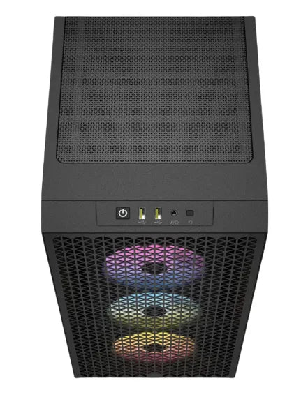3000D RGB AIRFLOW Black Mid-Tower PC Case; 2x 3.5'' |  2x 2.5'' Drive Bays; Up to 360mm Radiator compatible; 3x 120mm fan incl - image 23