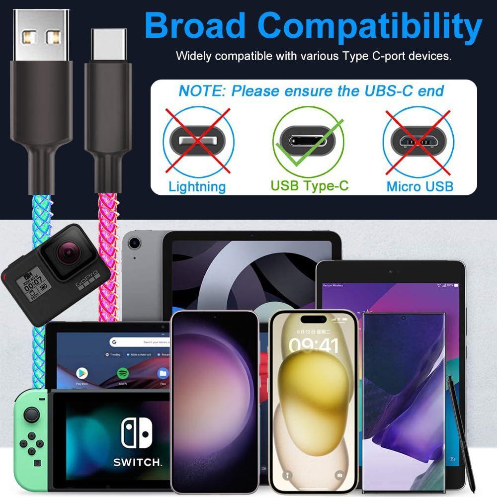 USB A-C CABLE RGB 18W - image 2