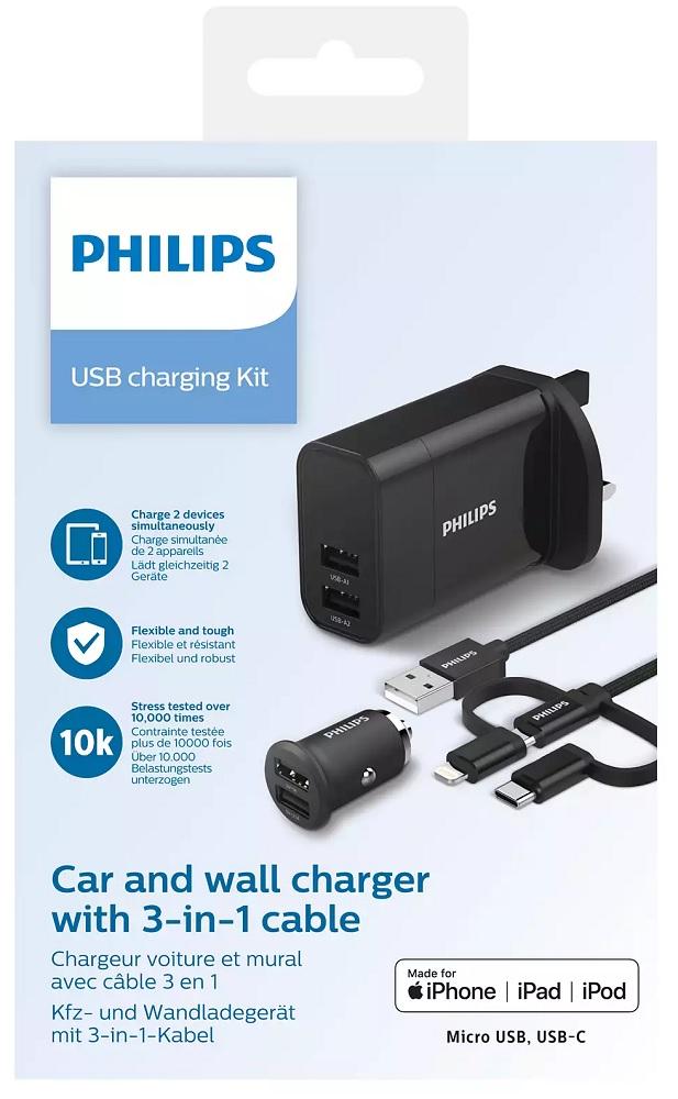 USB CAR & WALL CHARGER