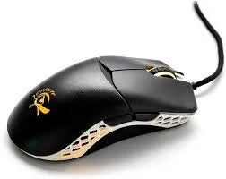 Ducky Mouse Feather Black and White - Omron D2FC-F-K 60M switches; PixArt sensor; 16000 DPI. - image 2