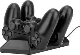 Nitho PS4 Smart Charging Station - For 2 PS4 Controllers - Charging Cable 1m